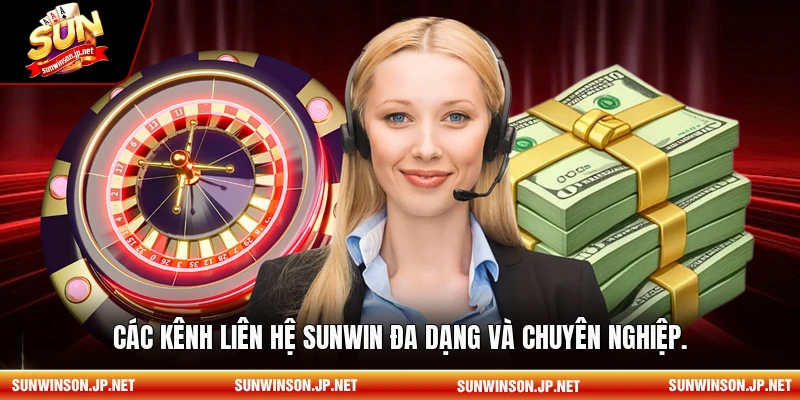 Các kênh liên hệ Sunwin đa dạng và chuyên nghiệp.