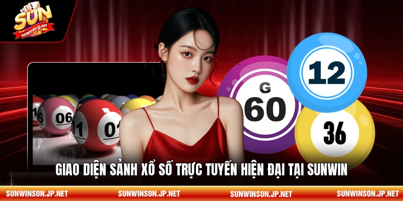 Giao diện sảnh xổ số trực tuyến hiện đại tại Sunwin